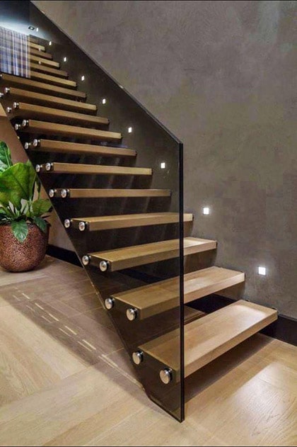 نرده شیشه ای اکسپوز یا روکار